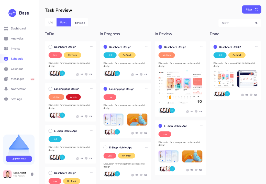 SaaS Dashboard - SaaS | Analytics | Dashboard project screenshot 4 showing saas dashboard interface and features