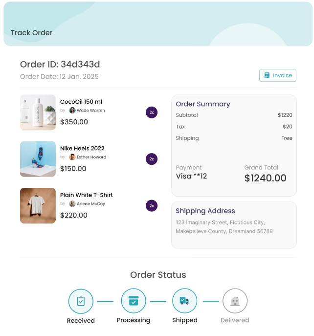 E-Commerce Platform - Web | E-Commerce | UI/UX Design project screenshot 6 showing e-commerce platform interface and features